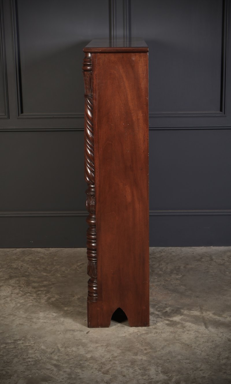 William IV Mahogany Open Bookcase - Image 10