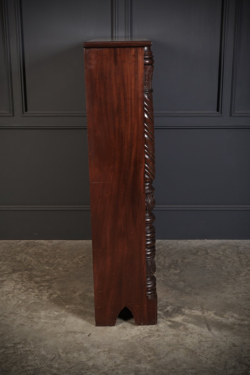 William IV Mahogany Open Bookcase - Image 12