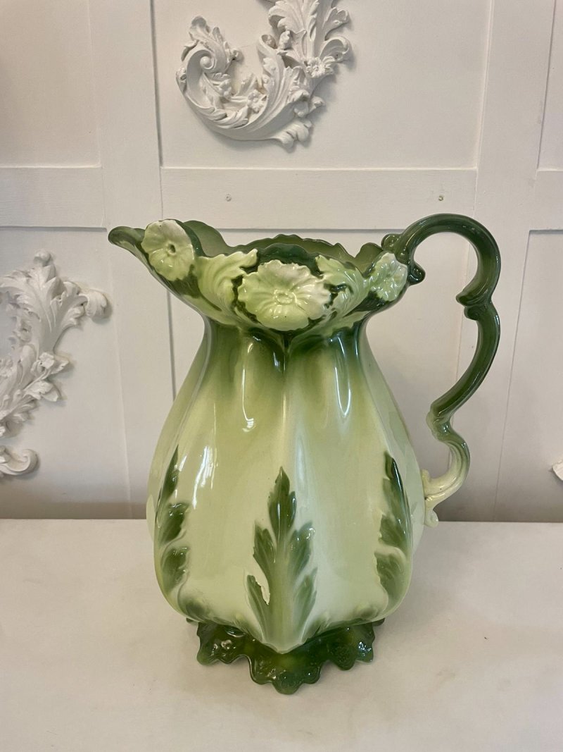 Antique Art Nouveau Quality Jug and Bowl Set - Image 4