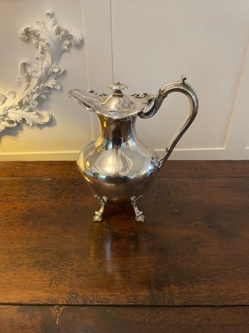 Antique Edwardian Quality Silver Plated 4 Piece Tea Set - Image 12