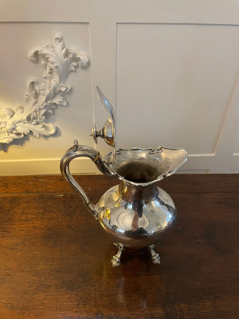 Antique Edwardian Quality Silver Plated 4 Piece Tea Set - Image 13