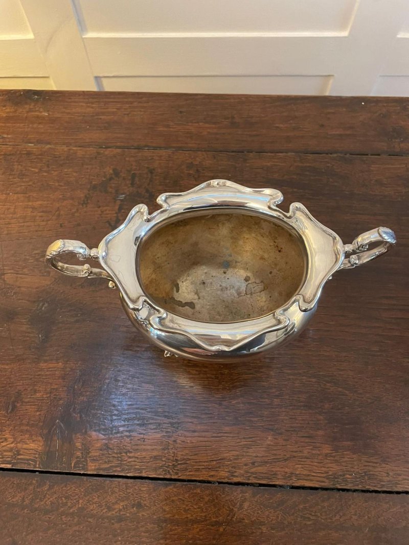 Antique Edwardian Quality Silver Plated 4 Piece Tea Set - Image 5