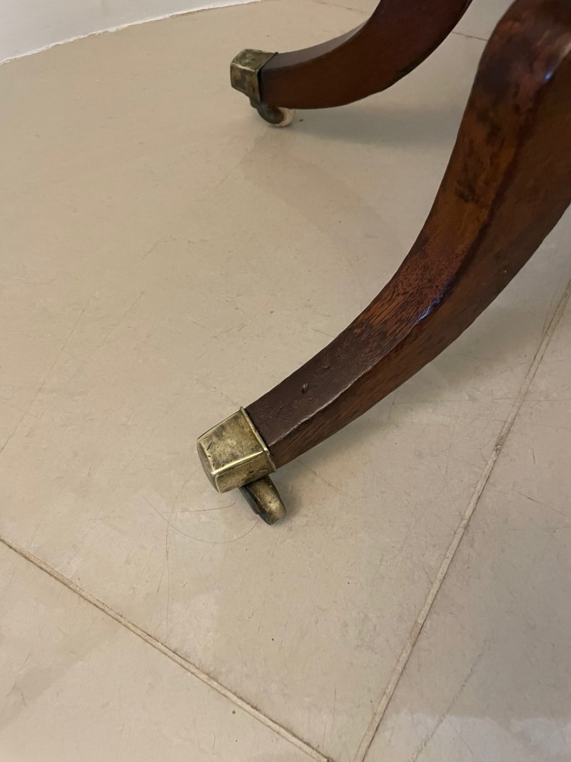 Superb Quality Antique Regency Freestanding Mahogany Sewing/Side Table - Image 14