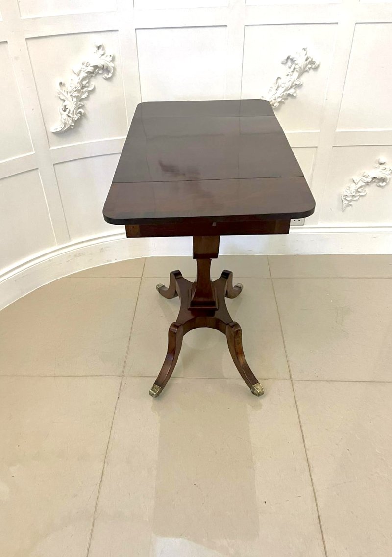 Superb Quality Antique Regency Freestanding Mahogany Sewing/Side Table - Image 5