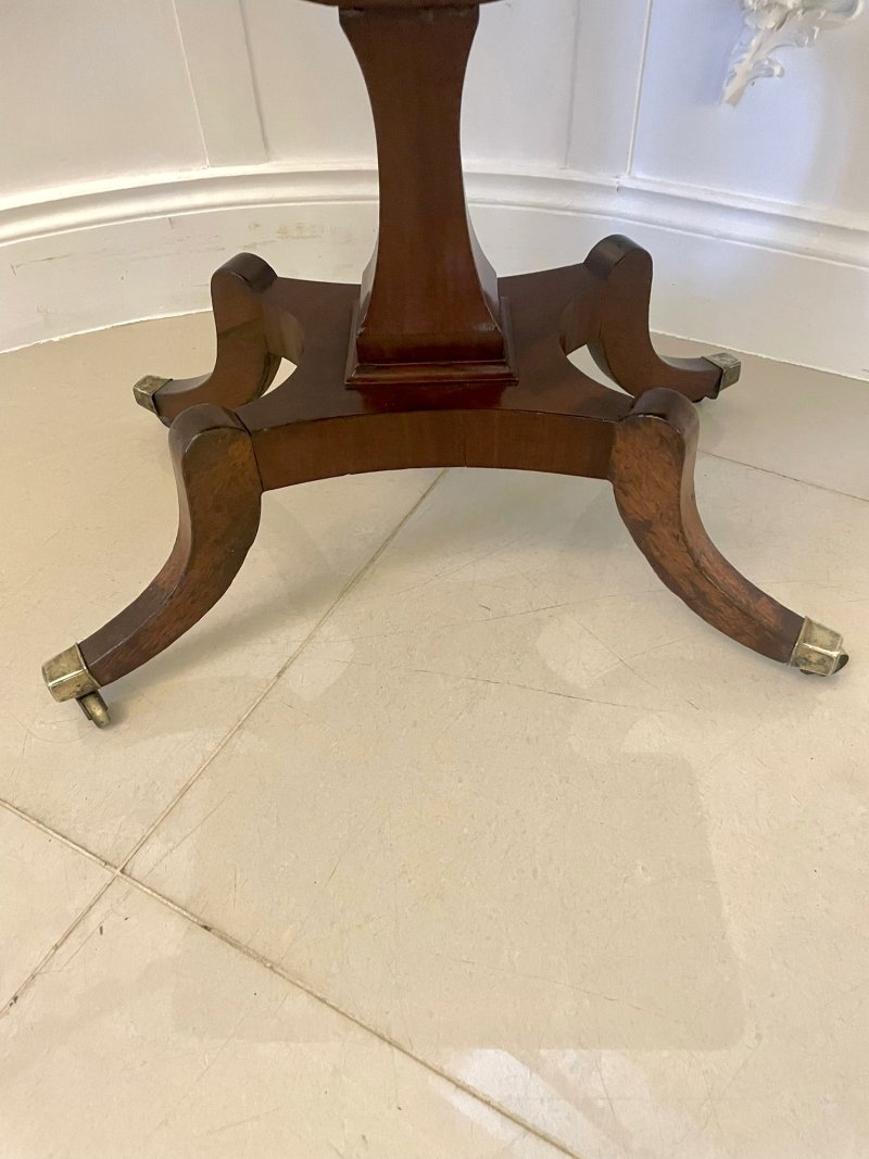 Superb Quality Antique Regency Freestanding Mahogany Sewing/Side Table - Image 12