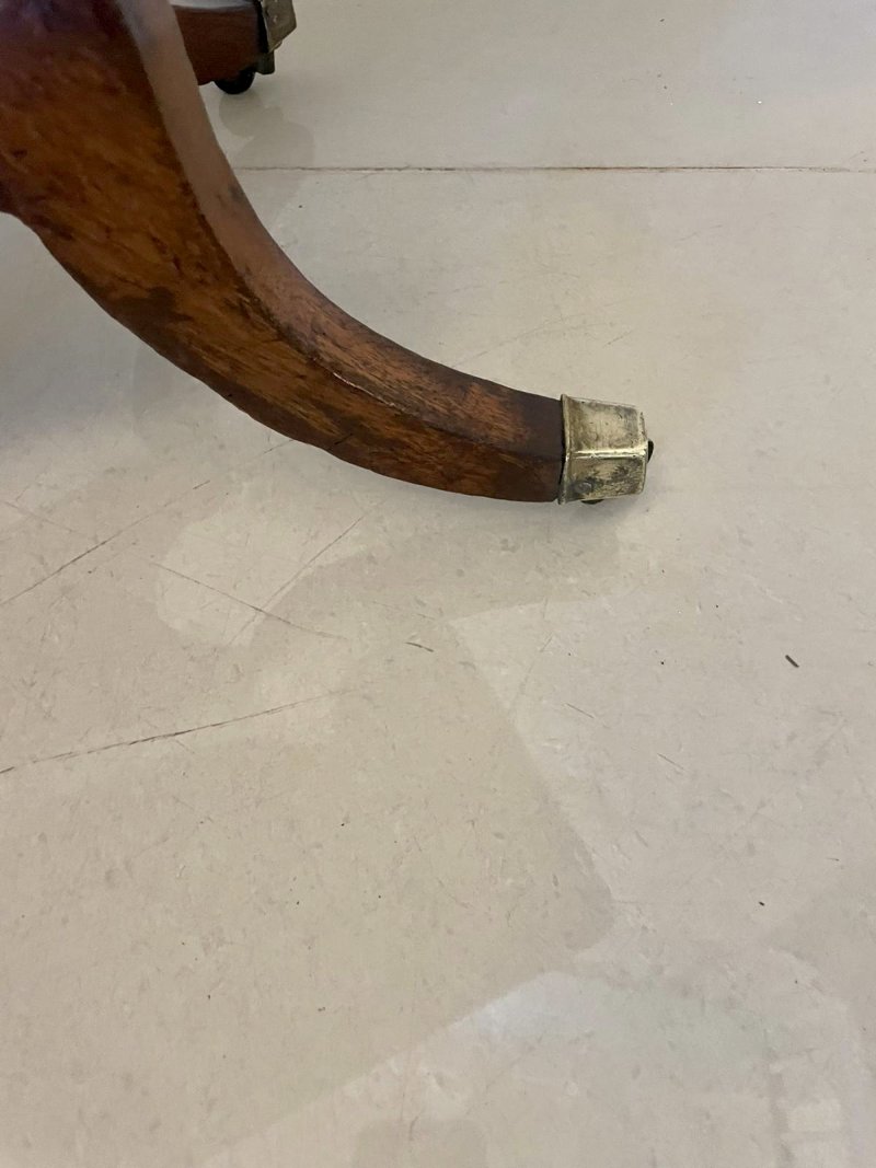 Superb Quality Antique Regency Freestanding Mahogany Sewing/Side Table - Image 15