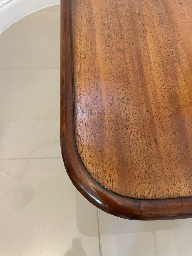 Antique Quality Figured Mahogany Centre Table / Dining Table - Image 5