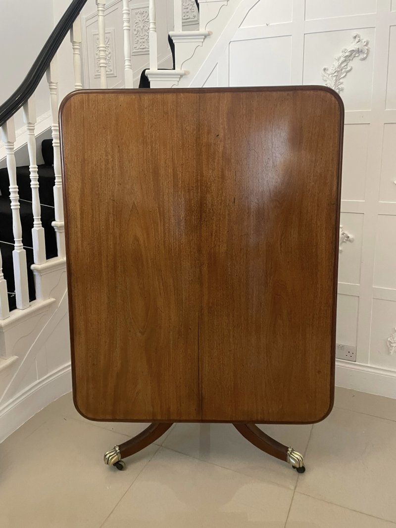 Antique Quality Figured Mahogany Centre Table / Dining Table - Image 4