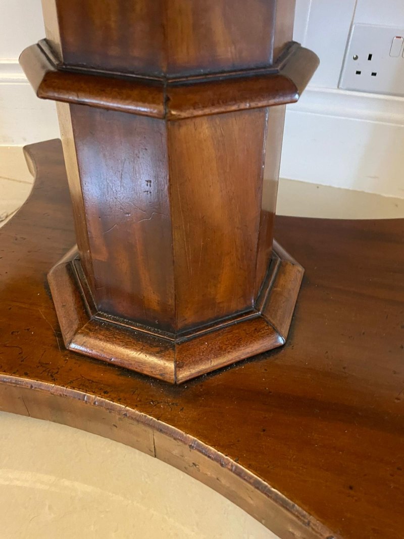 Antique Regency Quality Figured Mahogany Freestanding Sofa Table - Image 9