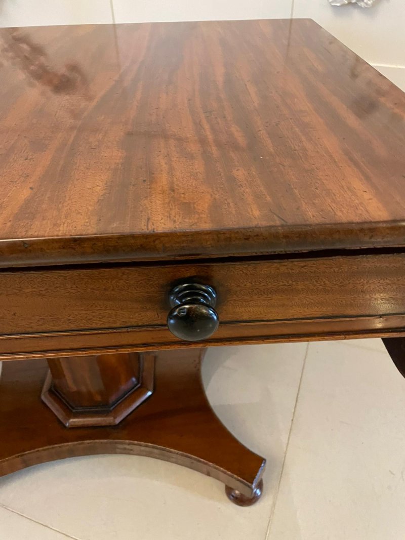 Antique Regency Quality Figured Mahogany Freestanding Sofa Table - Image 10