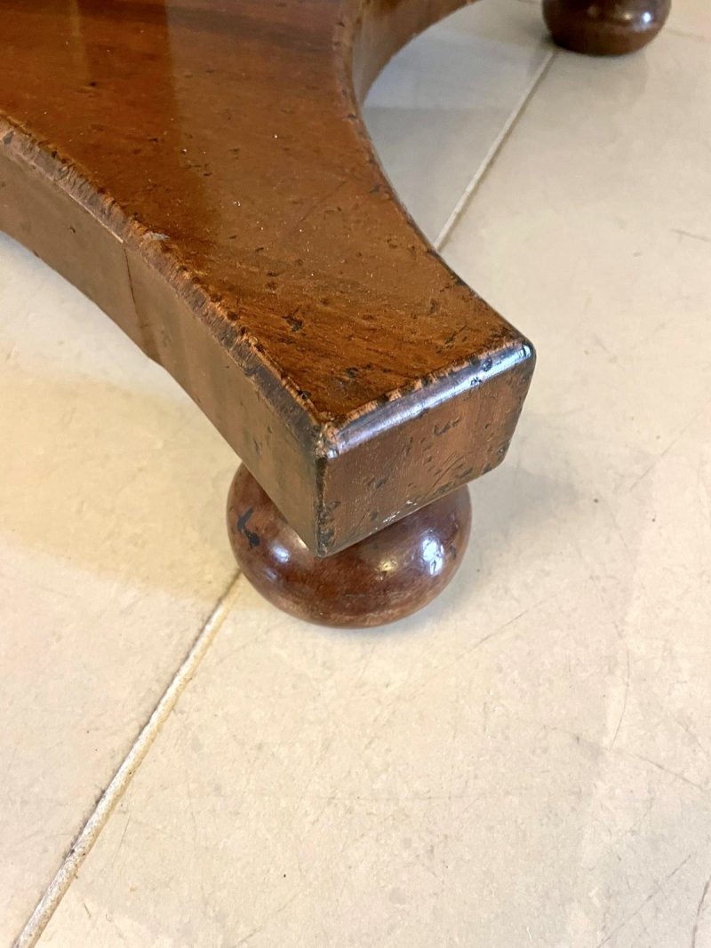 Antique Regency Quality Figured Mahogany Freestanding Sofa Table - Image 14