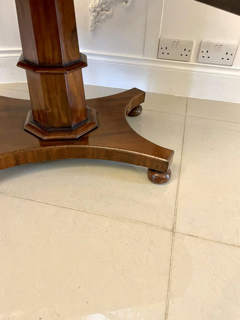 Antique Regency Quality Figured Mahogany Freestanding Sofa Table - Image 12