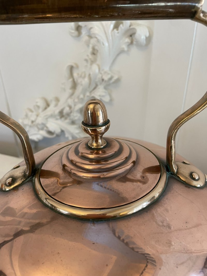 Antique George III Quality Copper Kettle - Image 6