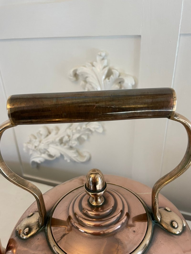 Antique George III Quality Copper Kettle - Image 4