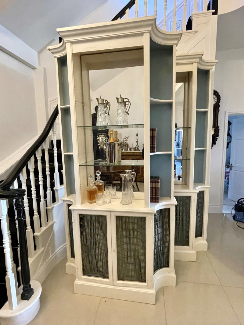 Large Pair of Regency Style Quality Breakfront Bookcases - Image 2