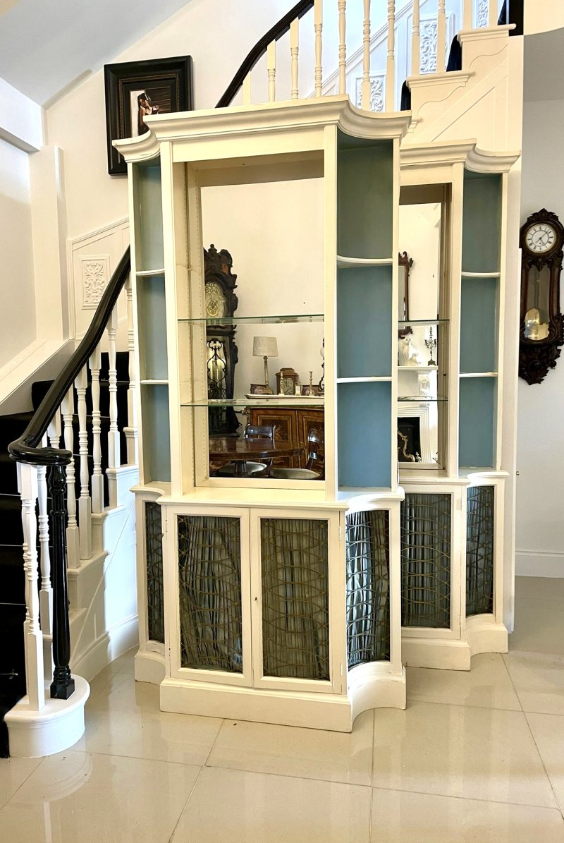 Large Pair of Regency Style Quality Breakfront Bookcases - Image 3