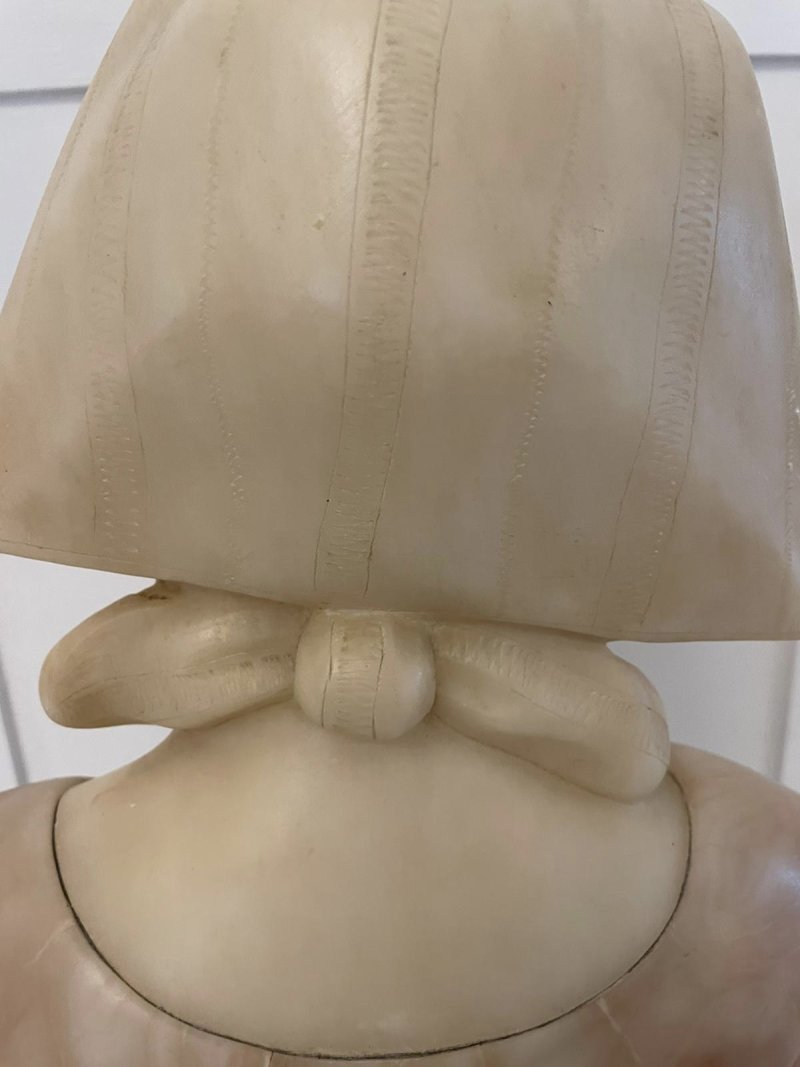 Superb Quality Antique Victorian Alabaster Bust - Image 8