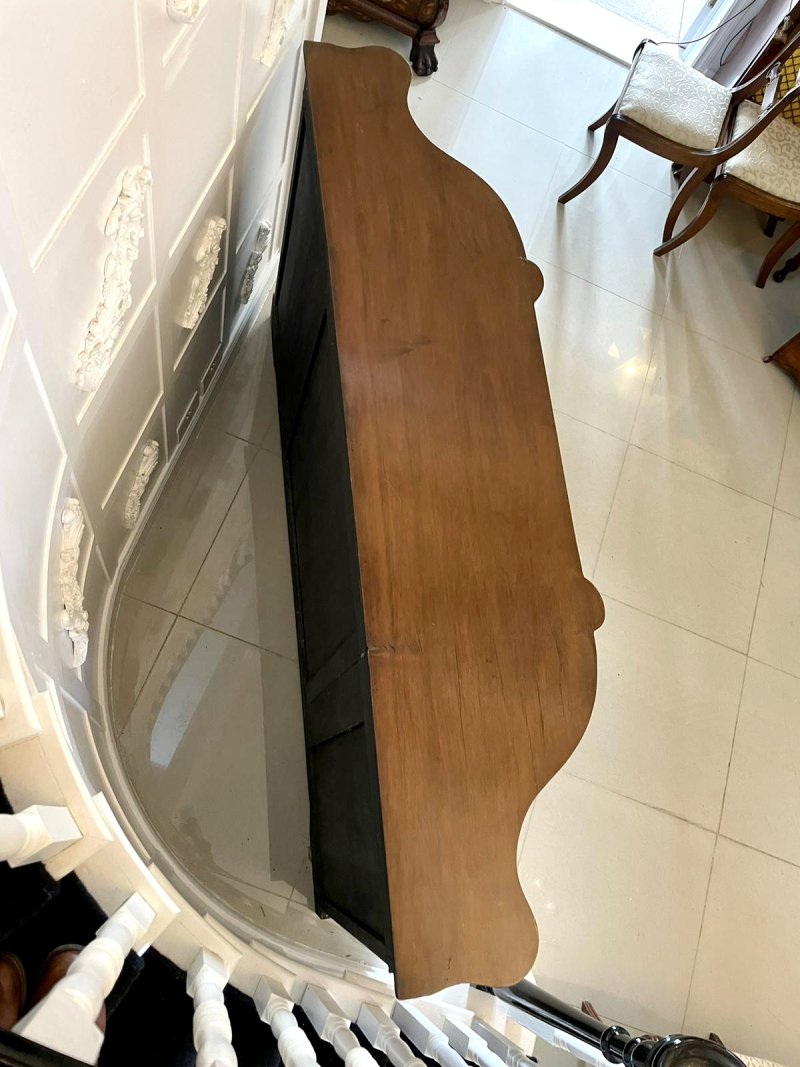 Antique Victorian Quality Burr Walnut Marquetry Inlaid Credenza/Sideboard - Image 5