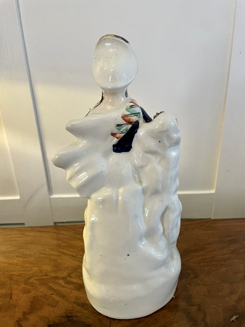Antique Victorian Staffordshire Flatback Figure - Image 3