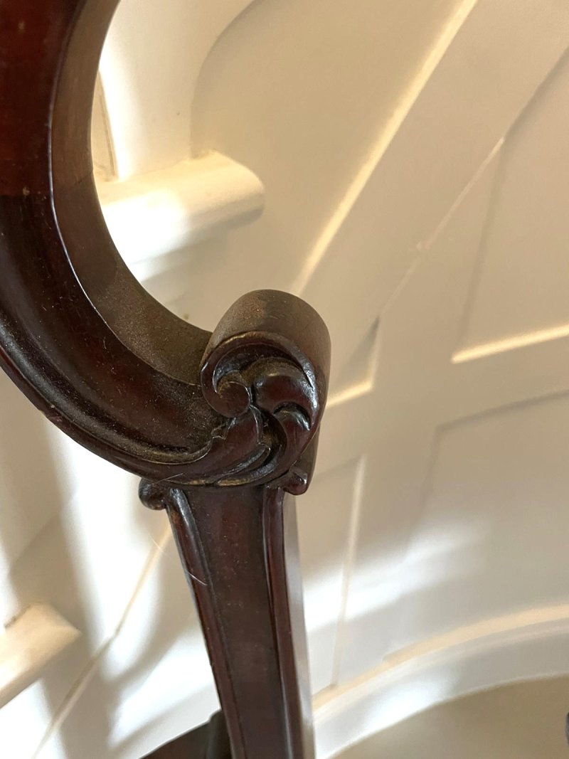 Antique Victorian Quality Carved Mahogany Settee - Image 17