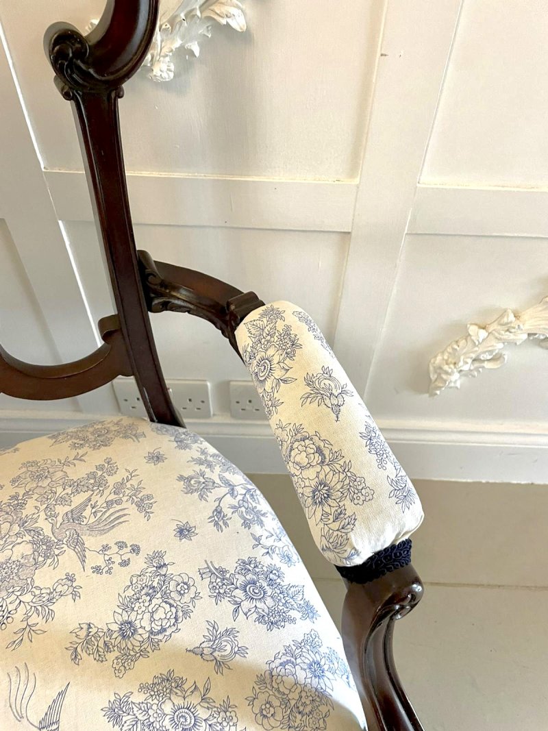 Antique Victorian Quality Carved Mahogany Settee - Image 8