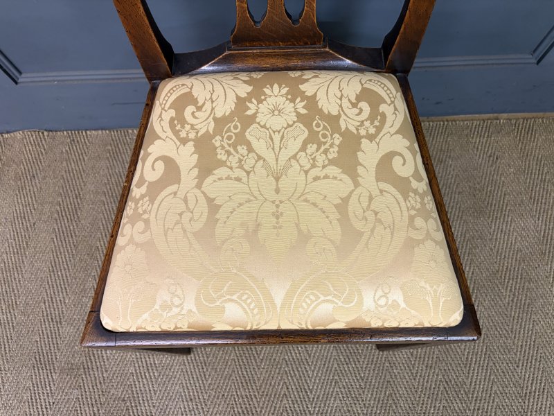 Set of 8 Provincial Country Chippendale Style Chairs - Image 10