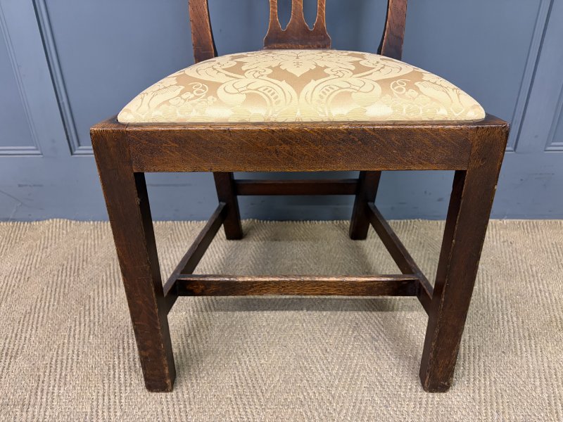 Set of 8 Provincial Country Chippendale Style Chairs - Image 7
