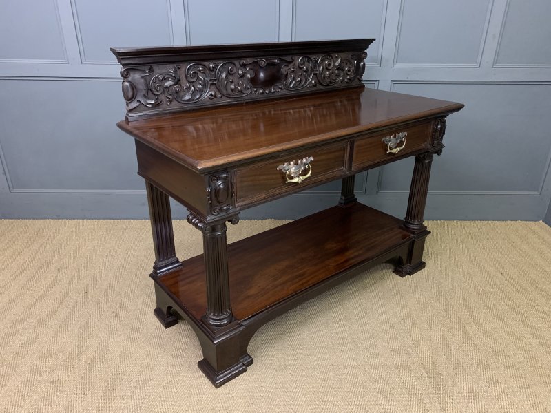Victorian Carved Mahogany Buffet - Image 3