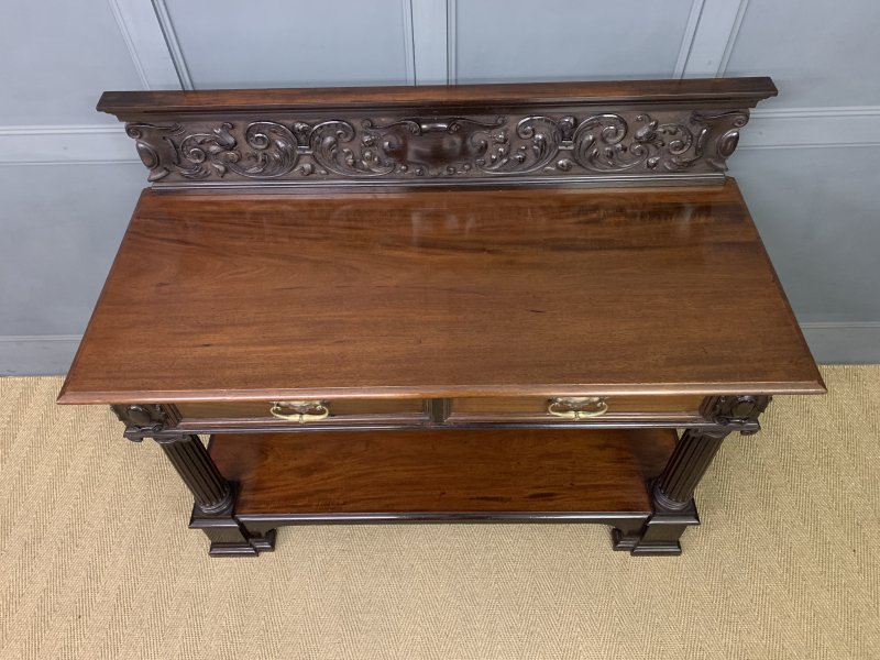 Victorian Carved Mahogany Buffet - Image 15