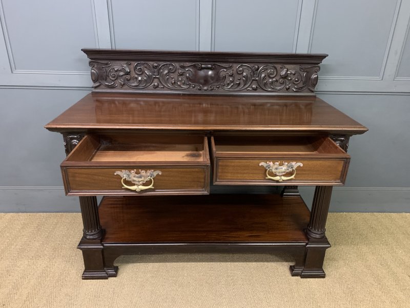 Victorian Carved Mahogany Buffet - Image 12