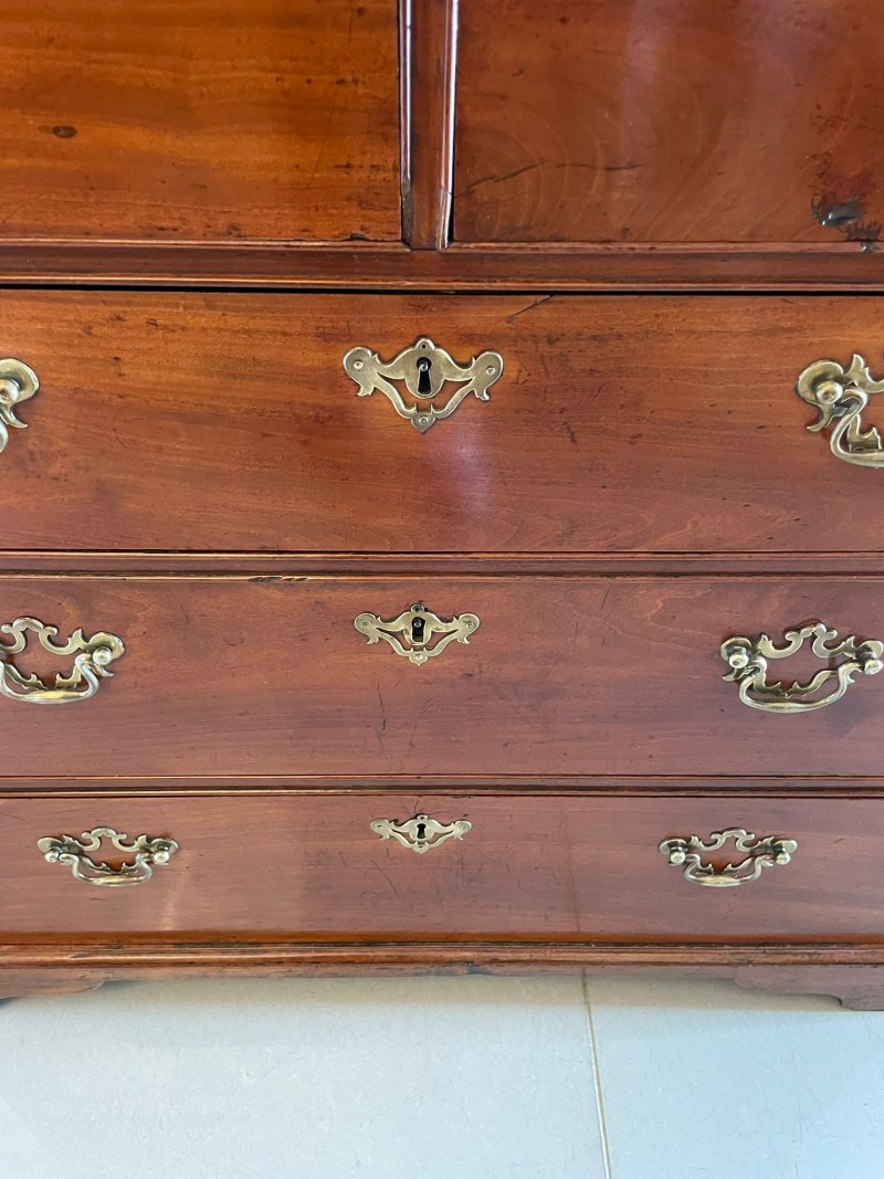 Rare Antique 18th Century George III Solid Satinwood Chest of 5 Drawers - Image 10