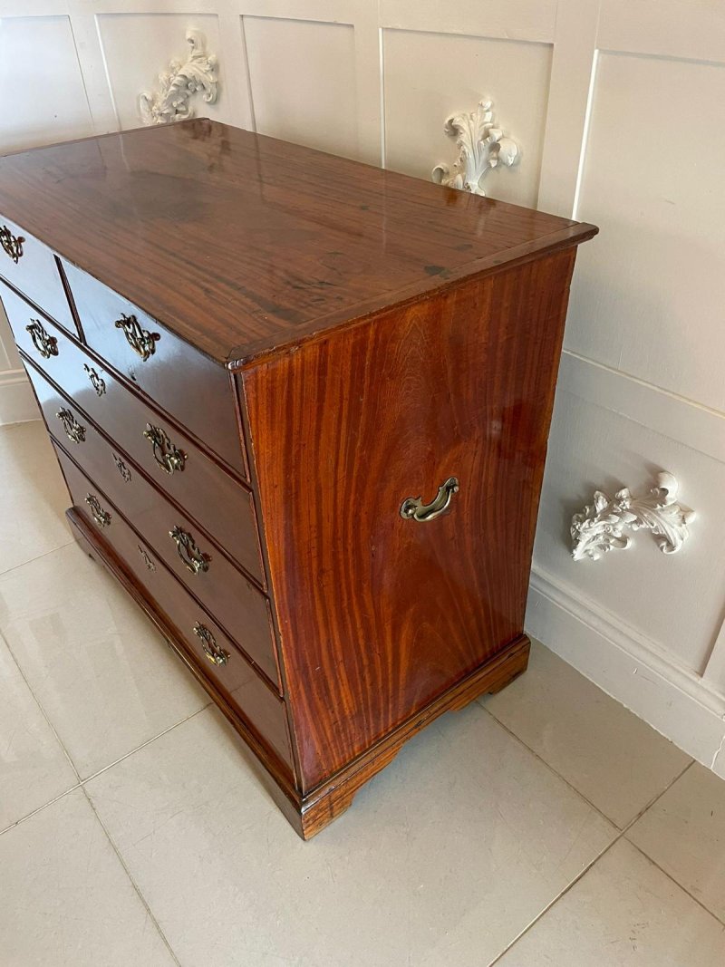 Rare Antique 18th Century George III Solid Satinwood Chest of 5 Drawers - Image 7