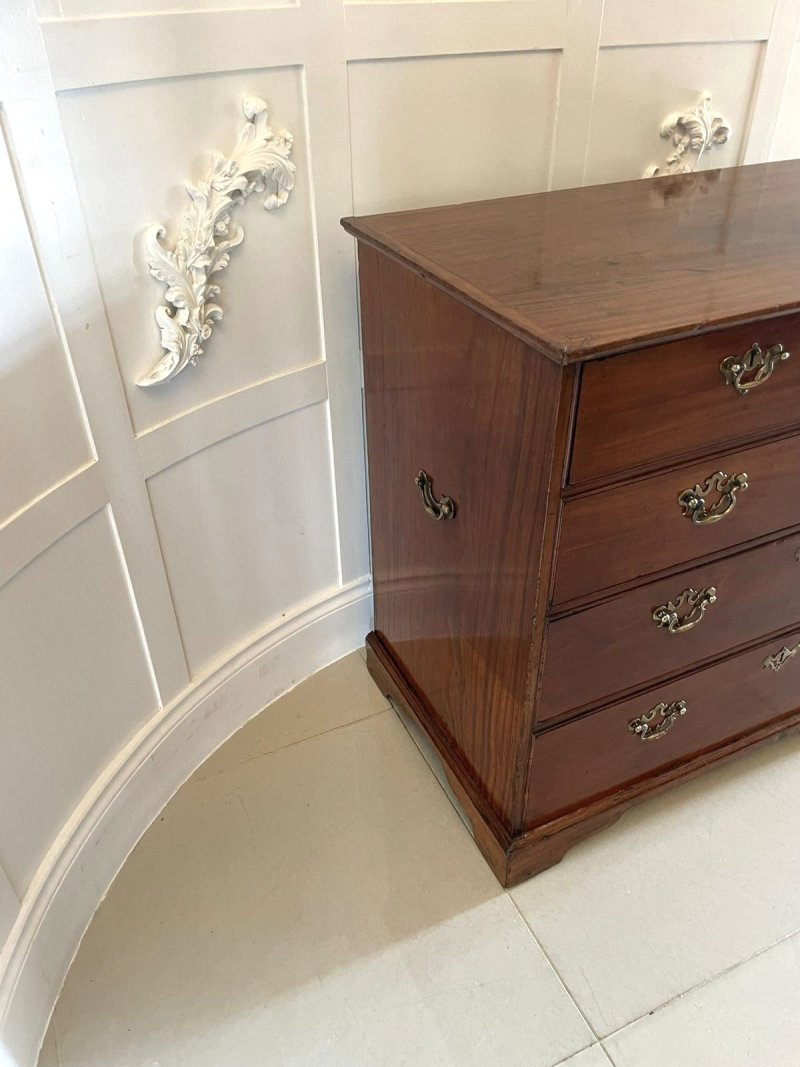 Rare Antique 18th Century George III Solid Satinwood Chest of 5 Drawers - Image 4