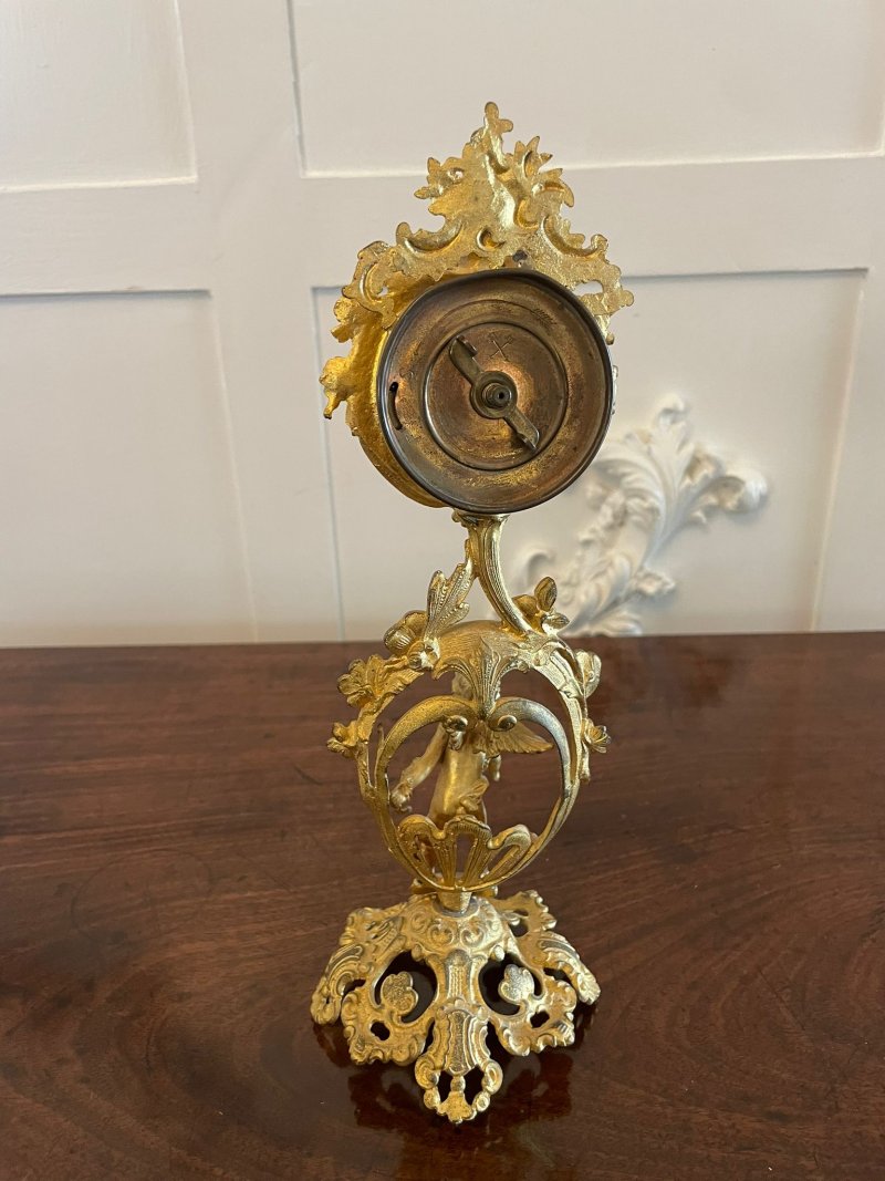 Fine Antique Victorian French Ornate Gilded Clock - Image 3