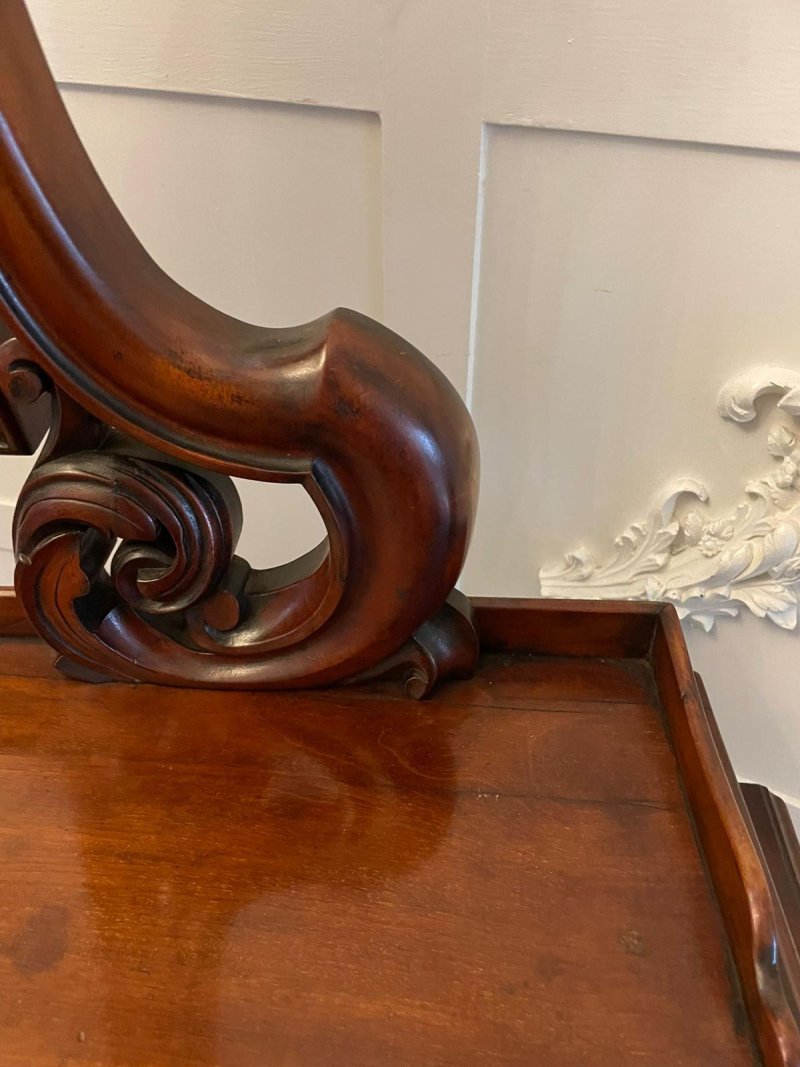 Quality Victorian Antique Carved Mahogany Dressing Table - Image 9