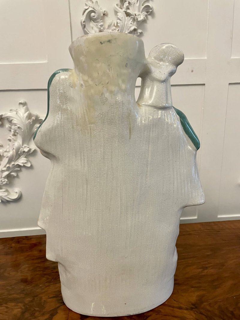 Antique Victorian Quality Large Flat Back Staffordshire Figure - Image 4