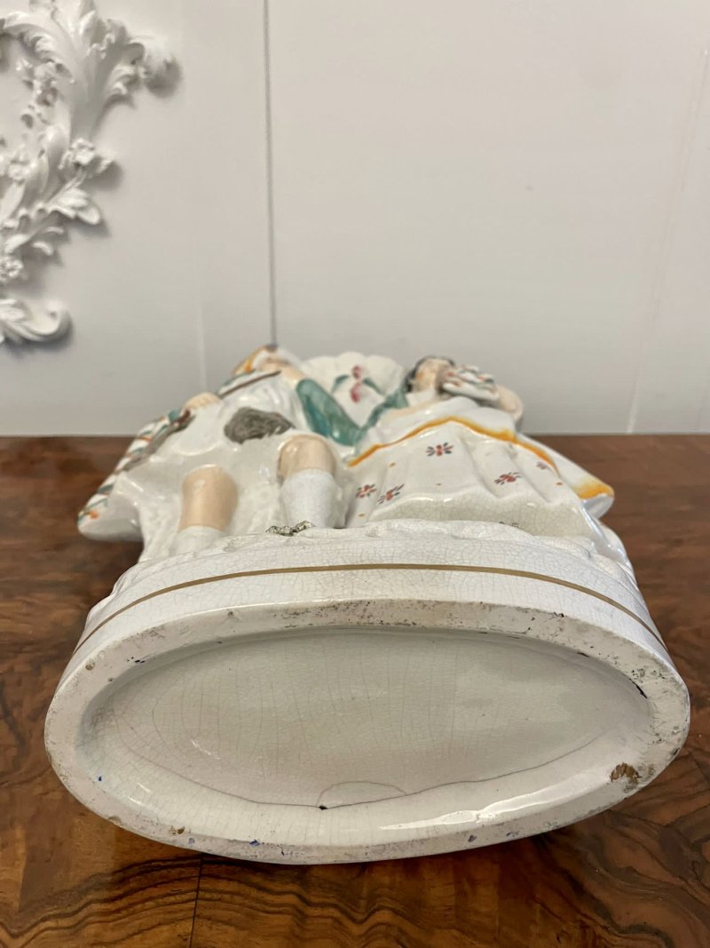 Antique Victorian Quality Large Flat Back Staffordshire Figure - Image 10