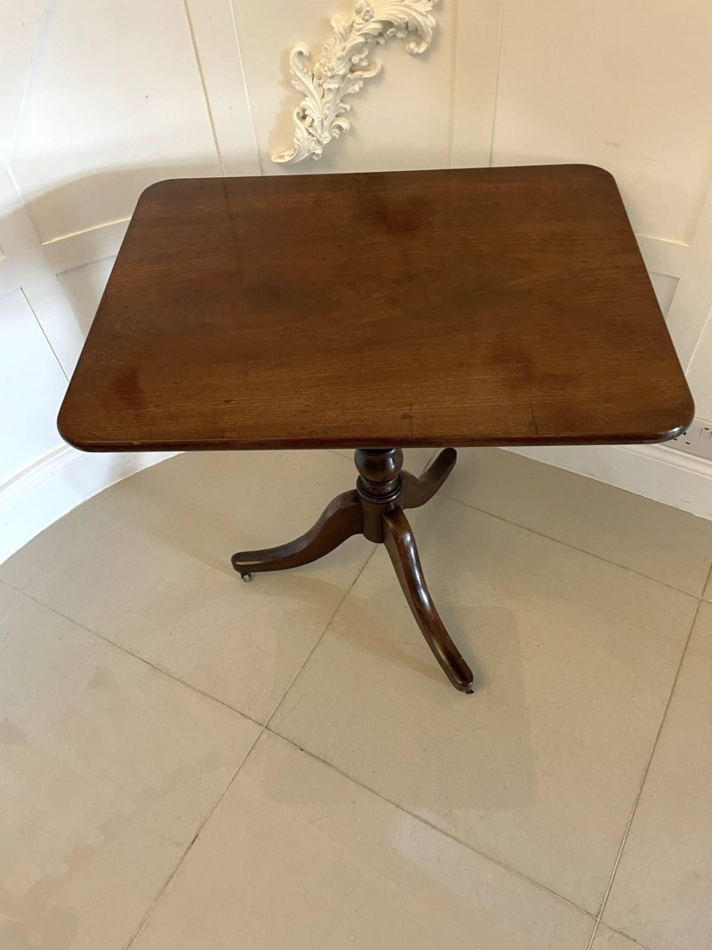 Antique George III Mahogany Side/Lamp Table - Image 9