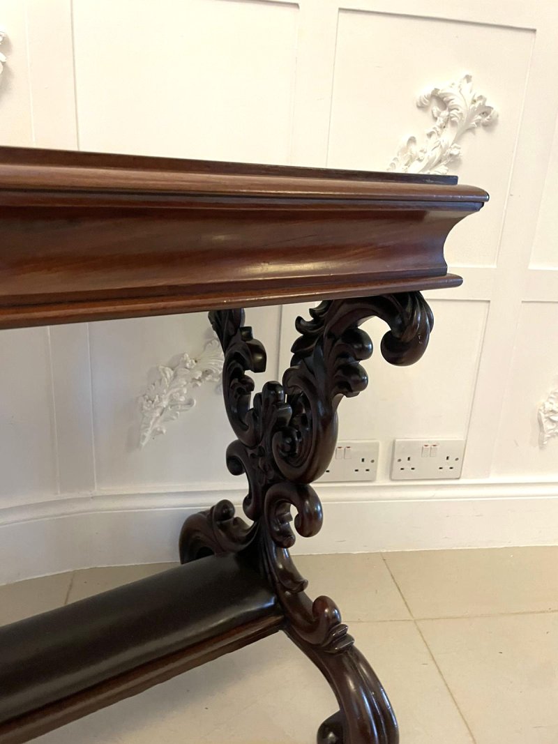 Outstanding Quality 19th Century Antique Carved Mahogany Freestanding Centre/Side Table - Image 12