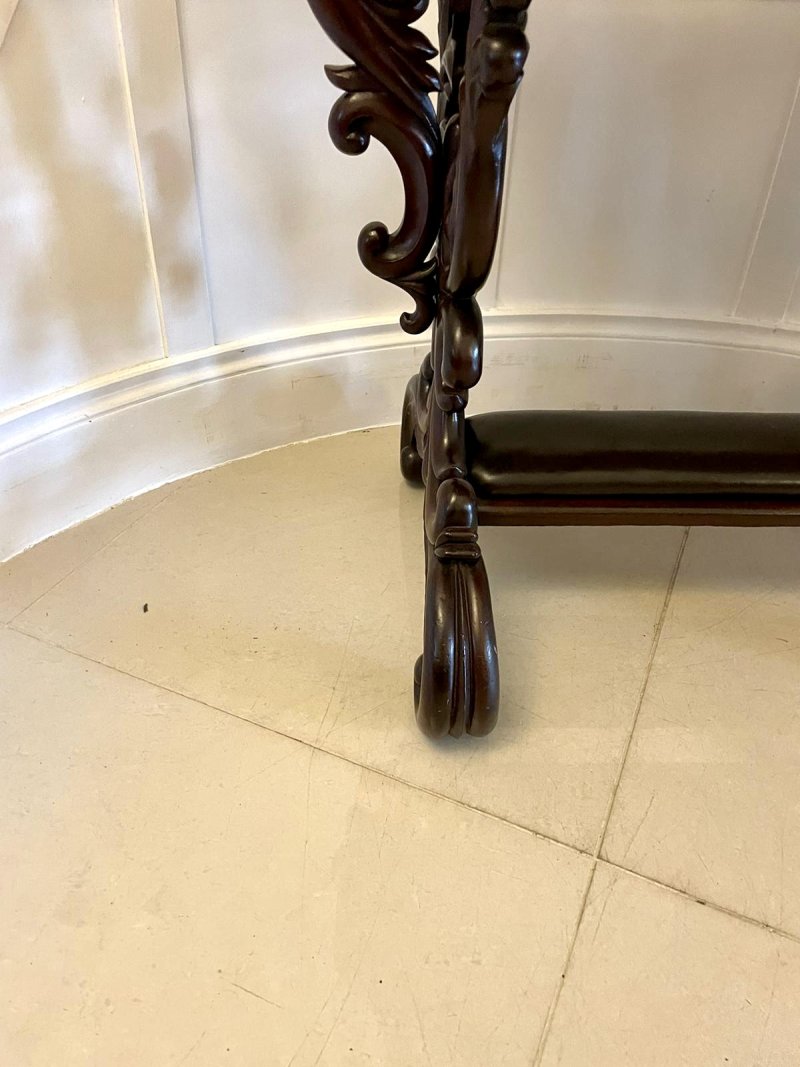 Outstanding Quality 19th Century Antique Carved Mahogany Freestanding Centre/Side Table - Image 21