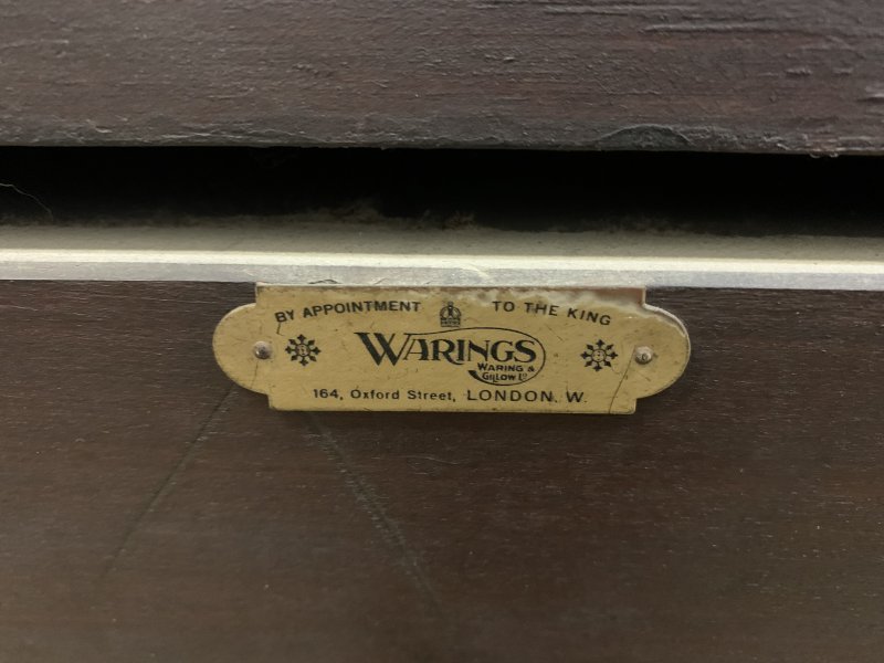 Carved Mahogany Display Cabinet by Warings - Image 13