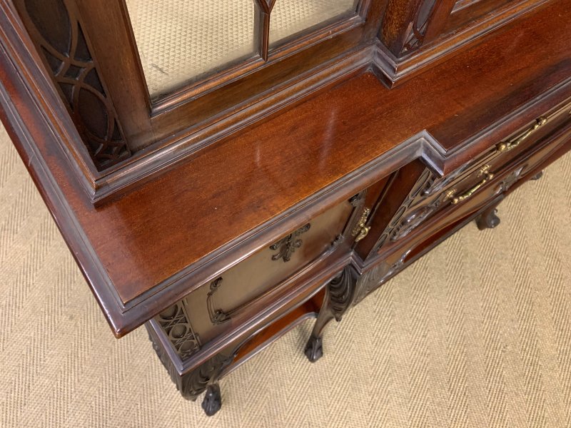 Carved Mahogany Display Cabinet by Warings - Image 15