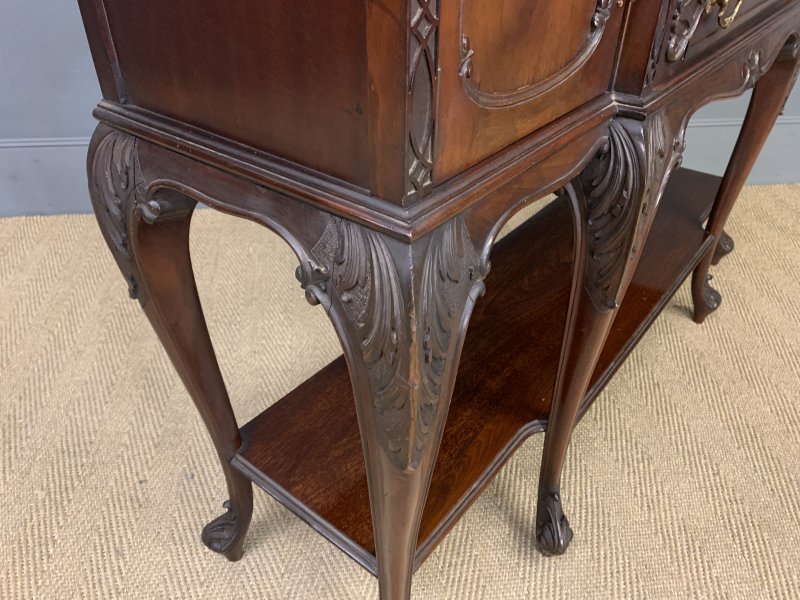 Carved Mahogany Display Cabinet by Warings - Image 19