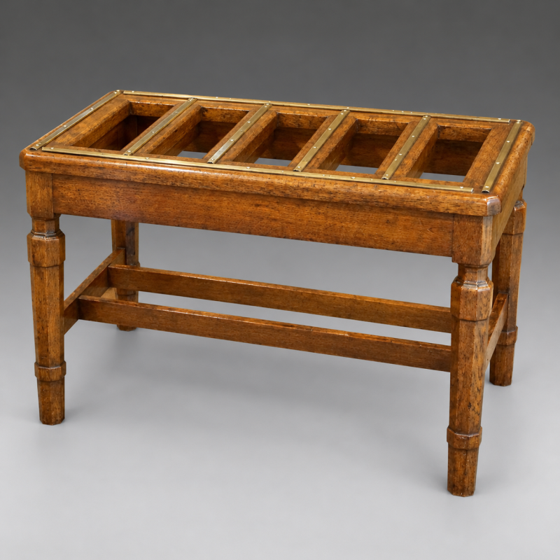 Late 19Th Century Oak Luggage Stand - Image 2