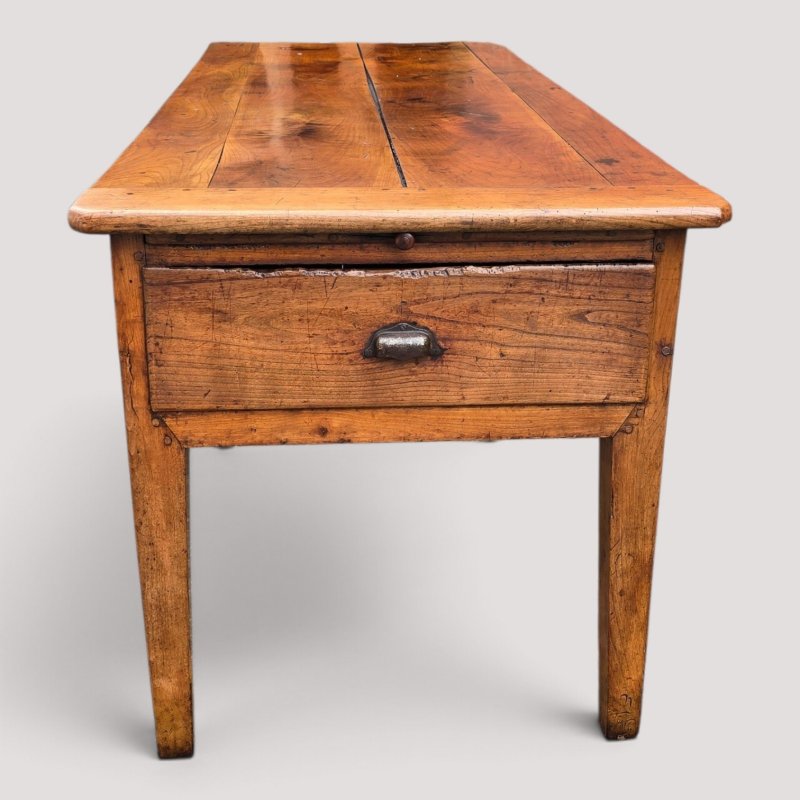 Outstanding French Cherry wood Farmhouse Ktchen Refrectory Dining Table - Image 2