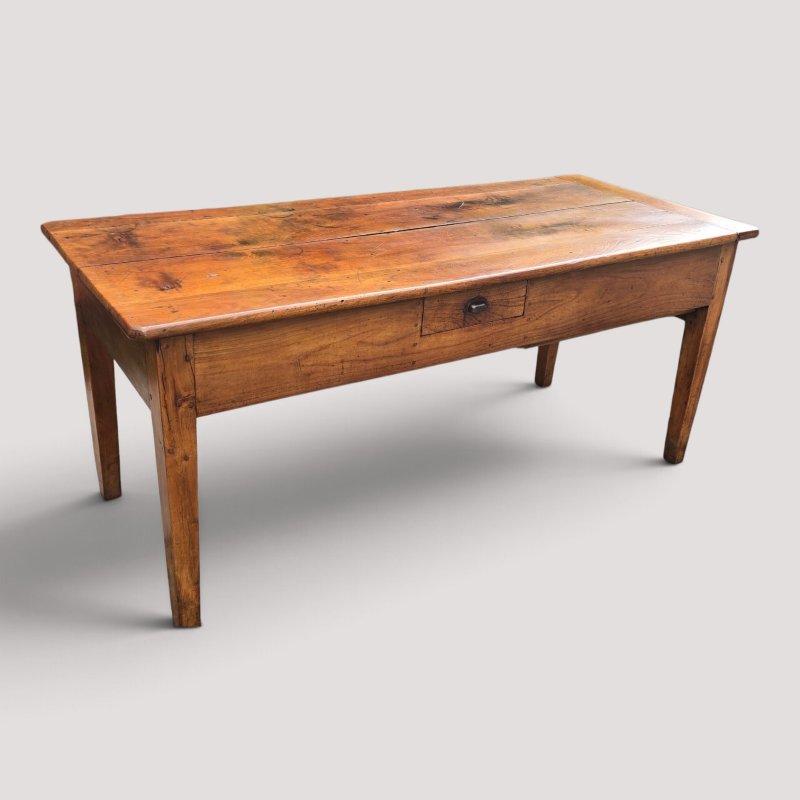 Outstanding French Cherry wood Farmhouse Ktchen Refrectory Dining Table - Image 4