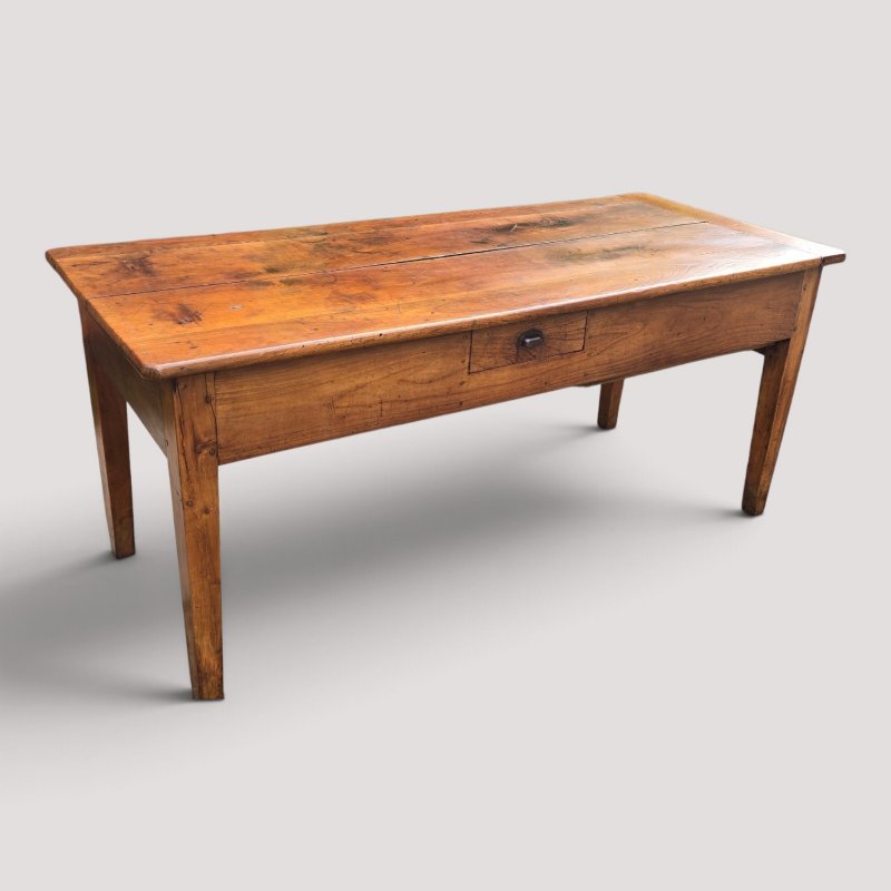 Outstanding French Cherry wood Farmhouse Ktchen Refrectory Dining Table - Image 5