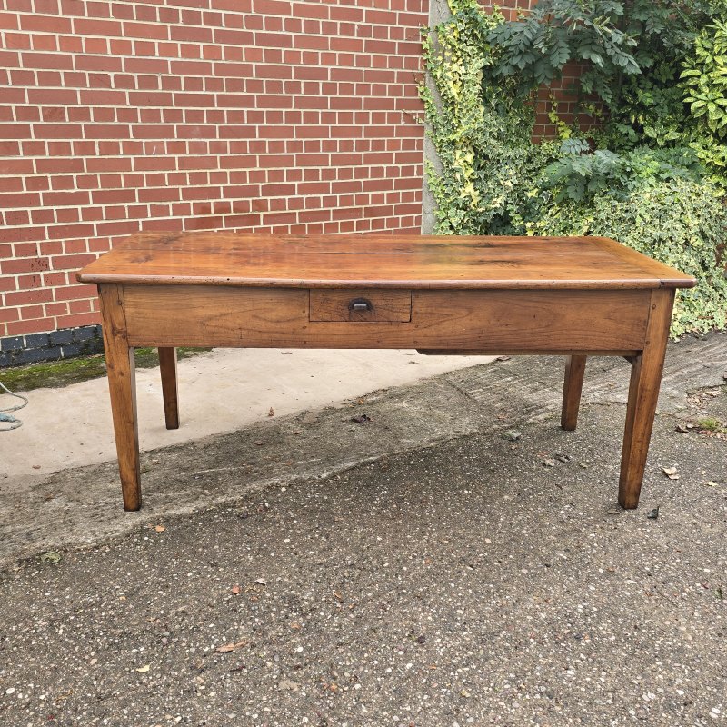 Outstanding French Cherry wood Farmhouse Ktchen Refrectory Dining Table - Image 12