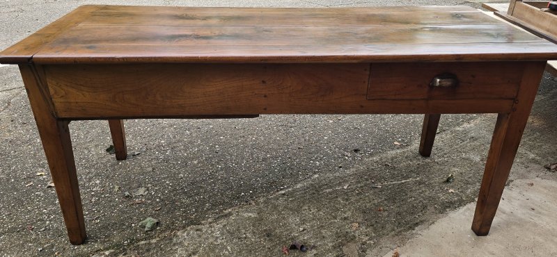 Outstanding French Cherry wood Farmhouse Ktchen Refrectory Dining Table - Image 10