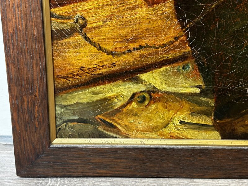 Richard Harry Carter (1839–1911) Signed Victorian Cornish Fisherman Original Marine Oil Painting - Image 5